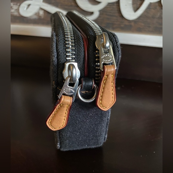 Coach Kira Convertible Denim Crossbody Wristlet HTF - Picture 15 of 16